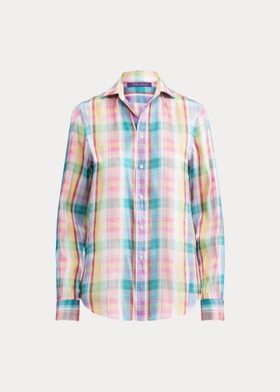 Women's Ralph Lauren Hannah Madras Shirts | 856123JXH